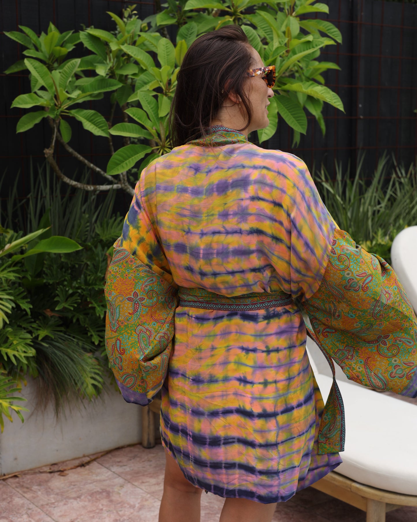 Marigold Silk Robe Col 24, X-LARGE